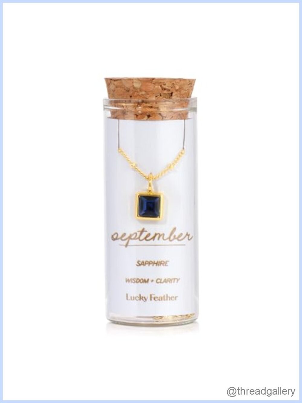 14k Gold Dipped Birthstone Necklace Adjustable Chain Pendant